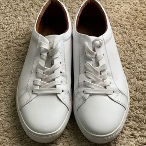 New Republic white leather sneakers